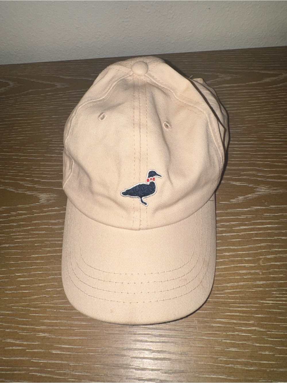 Kids Pink Casual Duck Embroidered Baseball Cap